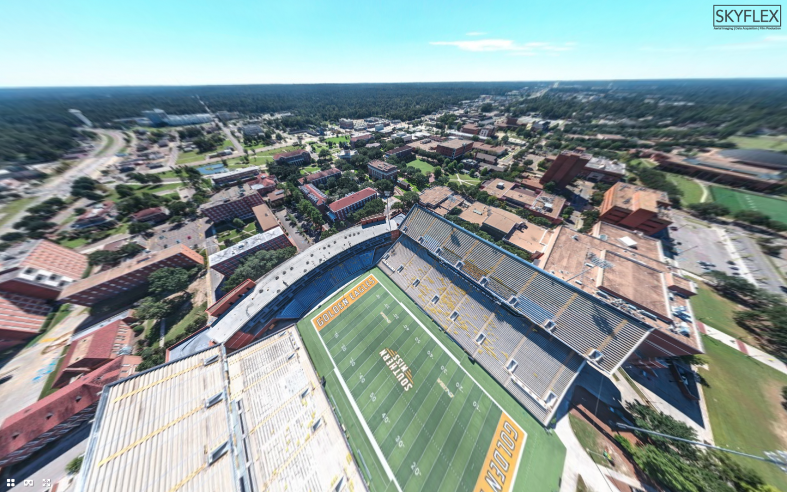 Southern Miss aerial photo